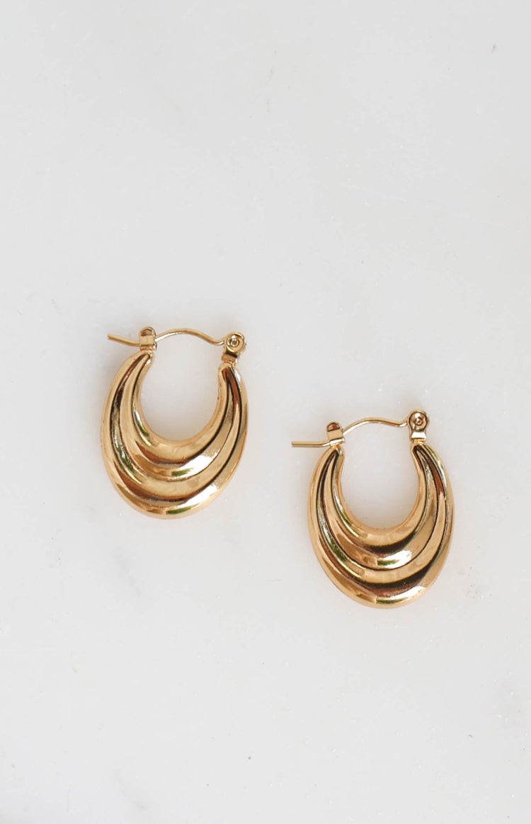 Narah Gold Hoop Earrings